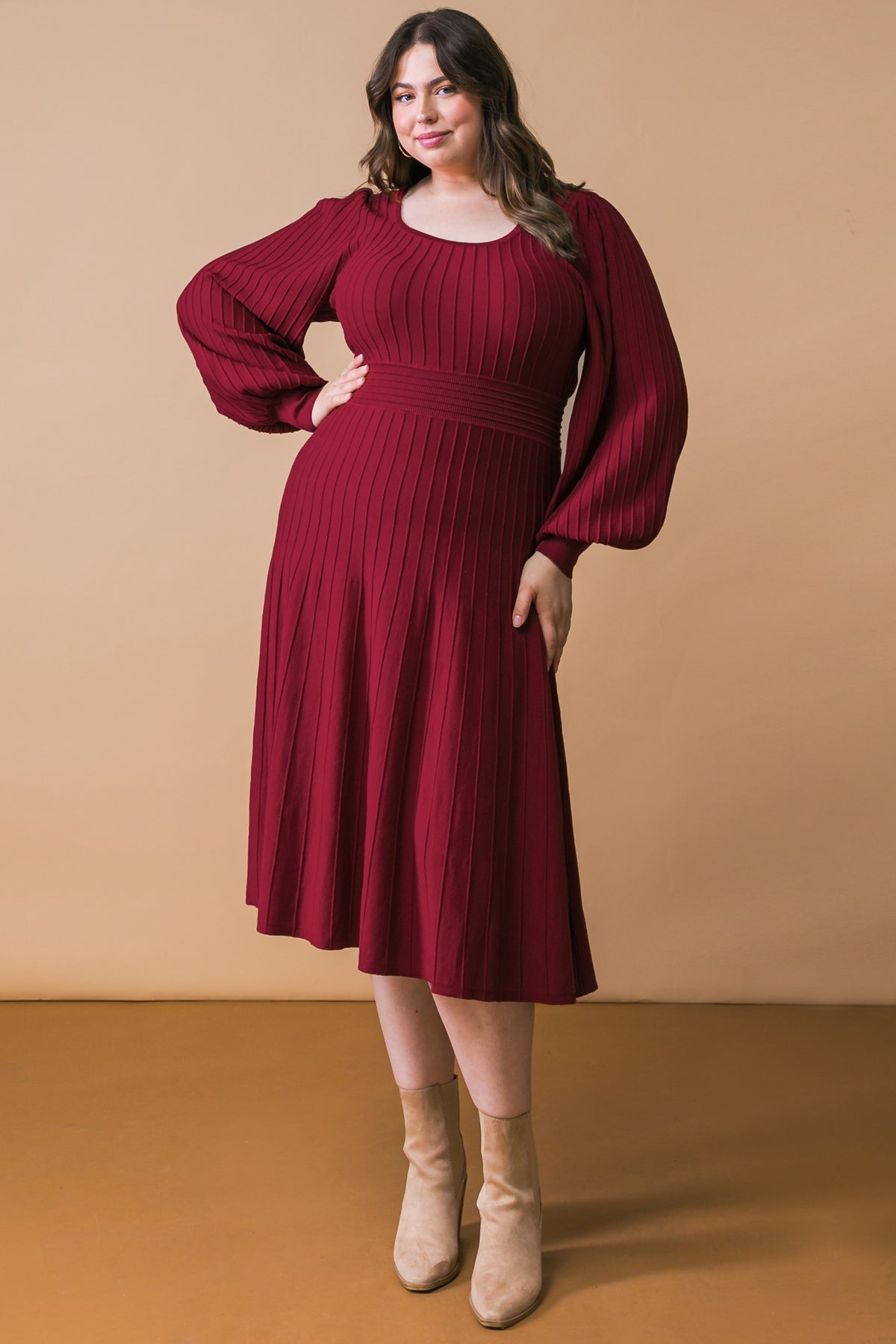 KEEP LOOKING UP SWEATER MIDI DRESS Flying Tomato